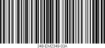 Código de barras (EAN, GTIN, SKU, ISBN): '348-EM2349-03A'