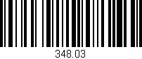Código de barras (EAN, GTIN, SKU, ISBN): '348.03'