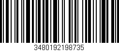 Código de barras (EAN, GTIN, SKU, ISBN): '3480192198735'