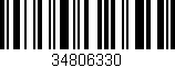 Código de barras (EAN, GTIN, SKU, ISBN): '34806330'