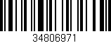 Código de barras (EAN, GTIN, SKU, ISBN): '34806971'