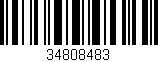 Código de barras (EAN, GTIN, SKU, ISBN): '34808483'