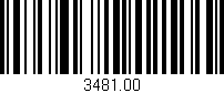 Código de barras (EAN, GTIN, SKU, ISBN): '3481.00'