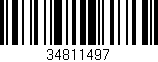 Código de barras (EAN, GTIN, SKU, ISBN): '34811497'
