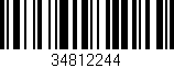 Código de barras (EAN, GTIN, SKU, ISBN): '34812244'