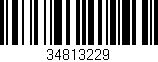 Código de barras (EAN, GTIN, SKU, ISBN): '34813229'