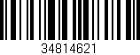 Código de barras (EAN, GTIN, SKU, ISBN): '34814621'