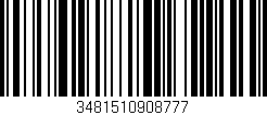 Código de barras (EAN, GTIN, SKU, ISBN): '3481510908777'