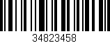 Código de barras (EAN, GTIN, SKU, ISBN): '34823458'