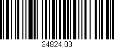 Código de barras (EAN, GTIN, SKU, ISBN): '34824.03'