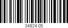 Código de barras (EAN, GTIN, SKU, ISBN): '34824.05'