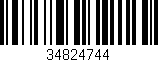 Código de barras (EAN, GTIN, SKU, ISBN): '34824744'