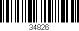 Código de barras (EAN, GTIN, SKU, ISBN): '34826'