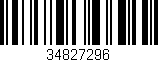 Código de barras (EAN, GTIN, SKU, ISBN): '34827296'