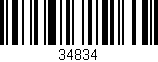Código de barras (EAN, GTIN, SKU, ISBN): '34834'