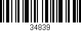 Código de barras (EAN, GTIN, SKU, ISBN): '34839'