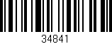Código de barras (EAN, GTIN, SKU, ISBN): '34841'