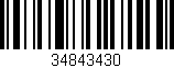Código de barras (EAN, GTIN, SKU, ISBN): '34843430'
