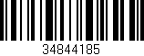 Código de barras (EAN, GTIN, SKU, ISBN): '34844185'