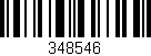 Código de barras (EAN, GTIN, SKU, ISBN): '348546'