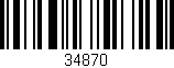 Código de barras (EAN, GTIN, SKU, ISBN): '34870'