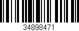 Código de barras (EAN, GTIN, SKU, ISBN): '34898471'