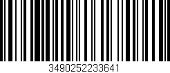 Código de barras (EAN, GTIN, SKU, ISBN): '3490252233641'