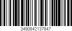 Código de barras (EAN, GTIN, SKU, ISBN): '3490842137847'