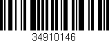 Código de barras (EAN, GTIN, SKU, ISBN): '34910146'