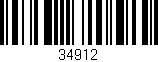 Código de barras (EAN, GTIN, SKU, ISBN): '34912'