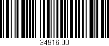 Código de barras (EAN, GTIN, SKU, ISBN): '34916.00'