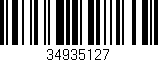 Código de barras (EAN, GTIN, SKU, ISBN): '34935127'