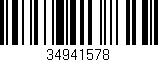 Código de barras (EAN, GTIN, SKU, ISBN): '34941578'