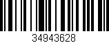 Código de barras (EAN, GTIN, SKU, ISBN): '34943628'