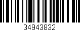 Código de barras (EAN, GTIN, SKU, ISBN): '34943832'
