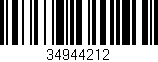 Código de barras (EAN, GTIN, SKU, ISBN): '34944212'