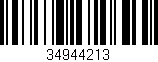 Código de barras (EAN, GTIN, SKU, ISBN): '34944213'