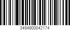 Código de barras (EAN, GTIN, SKU, ISBN): '3494800042174'