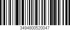 Código de barras (EAN, GTIN, SKU, ISBN): '3494800520047'