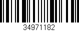 Código de barras (EAN, GTIN, SKU, ISBN): '34971182'