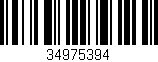 Código de barras (EAN, GTIN, SKU, ISBN): '34975394'