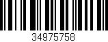 Código de barras (EAN, GTIN, SKU, ISBN): '34975758'