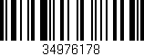 Código de barras (EAN, GTIN, SKU, ISBN): '34976178'