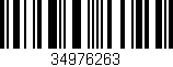 Código de barras (EAN, GTIN, SKU, ISBN): '34976263'