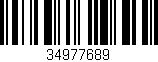 Código de barras (EAN, GTIN, SKU, ISBN): '34977689'