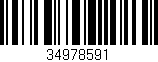 Código de barras (EAN, GTIN, SKU, ISBN): '34978591'