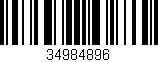 Código de barras (EAN, GTIN, SKU, ISBN): '34984896'