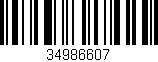 Código de barras (EAN, GTIN, SKU, ISBN): '34986607'