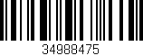 Código de barras (EAN, GTIN, SKU, ISBN): '34988475'