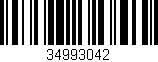 Código de barras (EAN, GTIN, SKU, ISBN): '34993042'